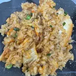 旨みたっぷりキムチチャーハン（元祖西成ホルモン天婦羅48）