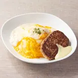 チーズのハンバーグ＆ ホワイトオムライス≪4303≫（洋食 KiKi 三宮南店）
