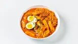 ローゼトッポキ (クリームトッポキ) ラーメン（韓国料理 ホンデポチャ 新大久保本店）