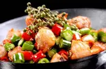【干锅人気No.3】干锅米椒鸡 鶏肉の汁なし火鍋（ビャンビャン麺 朋友）