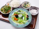 長芋と青梗菜炒め定食（新中華李記）