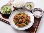 カシューナッツ・鶏肉定食（新中華李記）