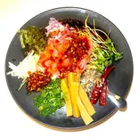 具材たっぷり激辛まぜそば（麺や まぜそば 龍神）