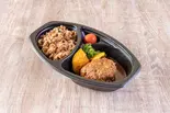 手作り煮込みハンバーグ弁当（お茶カフェ うさぎ）