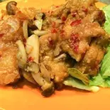 サンバルチキン炒め sambal chicken（マレーシア屋台料理 ちりばり 五反田本店）