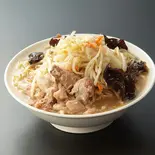 野菜ラーメン(味変調味料付き)麺の固さ指定はできません。(イレブンフーズ 源流 西糀谷店)