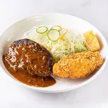 和牛入りハンバーグと帆立ミルクコロッケ（キッチンのとや）