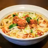 スペアリブ刀削麺（中華料理刀削麺 逸品園）