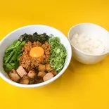 台湾カレーまぜそば・ライスセット（ラーメンKING）