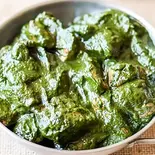 ほうれん草チキンカレー Spinach ＆ Chicken Curry（ニュータジマハルエレベスト十三店）