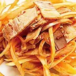 チャーシューとネギの豆板醤和え(大塚餃子軒)