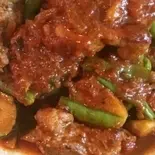 インゲンとスペアリブの醤油煮込み（中国飯店 福龍門）