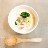 クラムチャウダー(スープとグリルドチーズサンドのフェリチタ)