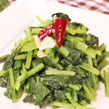 小松菜のニンニク炒め（中華料理 梦園）