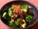 【おすすめ】きゅうりの自家製ナムル（dragon純豆腐(スンドゥブ)志村坂上店）