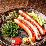 ソーセージ3種盛り合わせ（広島風お好み焼 もみじ屋 飯田橋本店）