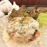 にんにくゴロゴロ？！ハンバーグ（ガーリックキューブ）