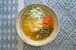 シャケと高菜としょうがのクッパ（あったかクッパとチヂミのお店『のこのこ』）