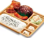 ミックスグリル弁当(ハンバーグ、チキンステーキ、ソーセージ)（本家かまどや 東二番丁店）
