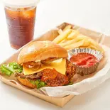 ホットチーズフィレバーガーセット（ペリペリチキン＆チキンバーガー ファイヤーチキン 菊川店 Fire Chicken）
