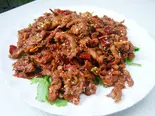 ラム肉のクミン炒め(東北餃子楼)