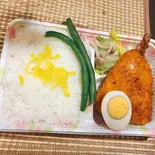 アジフライ弁当(まごころ食堂大島店)