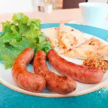 ソーセージランチ（さんかくカフェ）