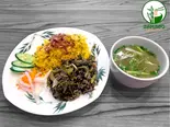 No.5 牛肉と高菜漬けの炒飯 Fried Rice with Beef and Pickled Mustard Greens(BAMBOO RESTAURANT)