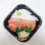 えんがわ・サーモン丼 特盛（笹互 亀有本店）