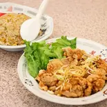 油淋鶏炒飯セット（萬来軒）