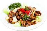 牛肉の黒コショウ炒め（山東菜館）