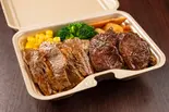 濃厚醤油だれハーフ＆ハーフ弁当(カルビ150g＆ハラミ150g)（キッチン バラティエ 武蔵小山店）