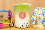 (COLD)タイグリーンミルクティー(タピオカふつう入)（TOKYO No.1 茶房(トウキョウナンバーワンサボウ)）