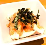 山芋の明太マヨソース添え（餃子工房 ちびすけ 東心斎橋店）