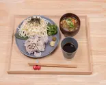 豚のつけ麺うどん+豚汁（cafe そのまま）