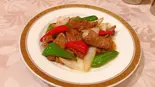 牛肉の黒胡椒入り炒め（中国料理紫微星）