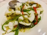 イカと高菜炒め上海風（中国料理紫微星）