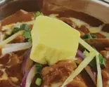 チキンティッカマサラとプレーンナンChicken tikka masala with plan nan(ハンディー)