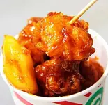 タッカンジョン韓国式チキン炒め【コップサイズ】 Korean Chicken【닭강정】（ありらんホットドッグ鶴橋店）