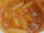 屋台の定番 トッポギ チーズ味 Tteokbokki Cheese Flavor【치즈떡복이】（ありらんホットドッグ鶴橋店）