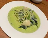 ホタテとほうれん草のバジルクリーム(幸せバル KANEL.)