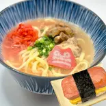 沖縄軟骨ソーキそば スパムおにぎりセット（沖縄居酒屋81-31）