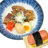 炙りなんこつソーキ丼 スパムおにぎりセット（沖縄居酒屋81-31）
