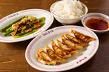 にんにくの芽炒め定食（大阪餃子専門店よしこ 大崎店）
