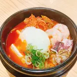 海鮮スンドゥブ【温玉】（博多もつ鍋総本家 喜楽）