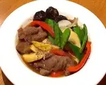 国産牛肉のオイスターソース炒め(ビストロ さかの上)