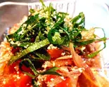 トマトとみょうがのマリネ(ウッディ)