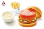 【+60円ドリンクセット】スパイシーモスバーガー(モスバーガー 薬院店)