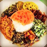 野菜プレート Vegan plate（ザ。コロンボ スリランカレストラン Za Colombo Srilankan Restaurant）