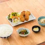 【白米】やさしい。くるま麩カツ定食（まんまる食堂）